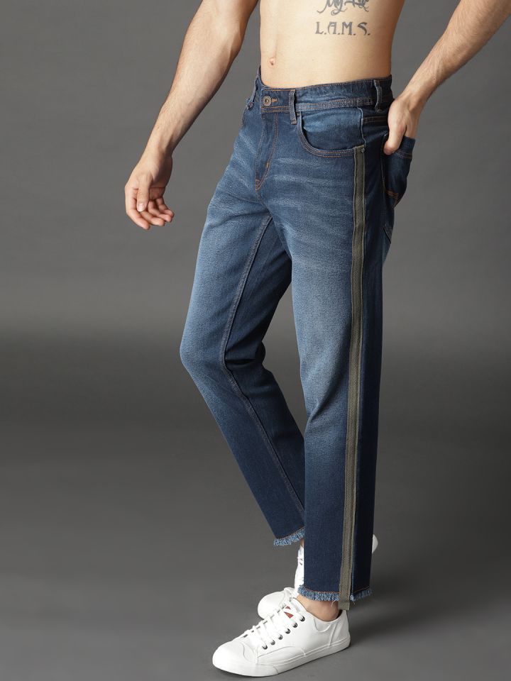 side tape jeans mens myntra