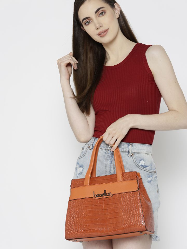 Orange croc bag new arrivals