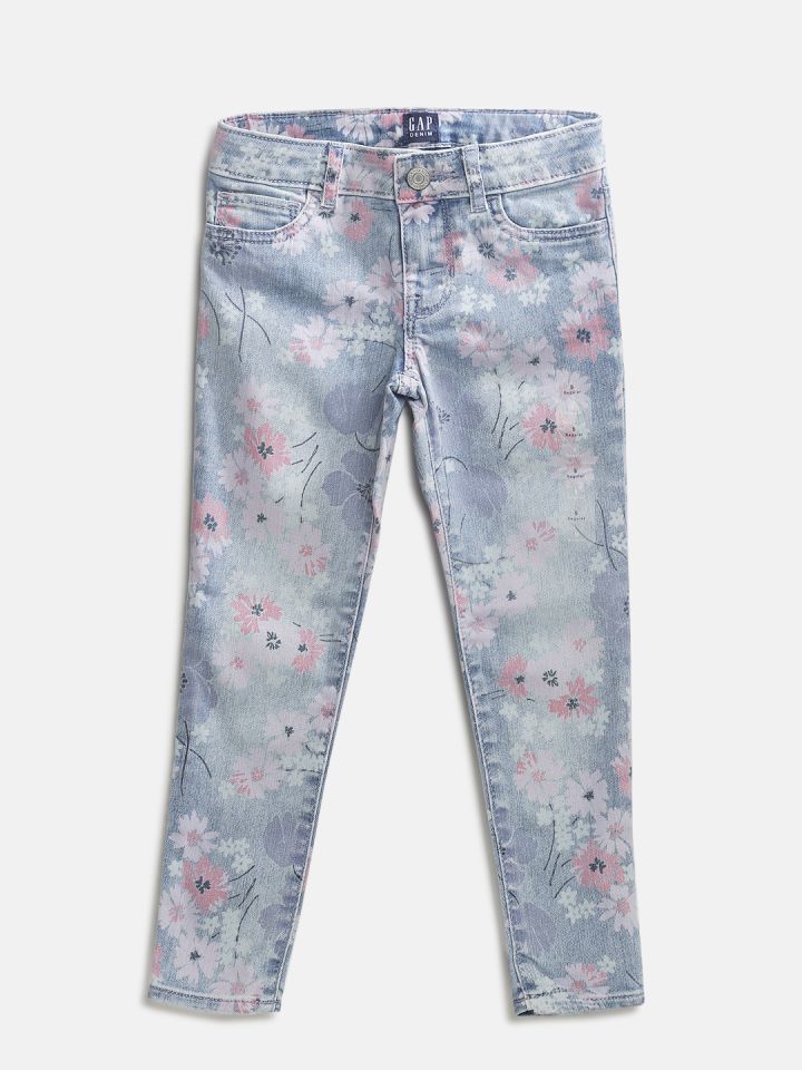 gap floral jeans