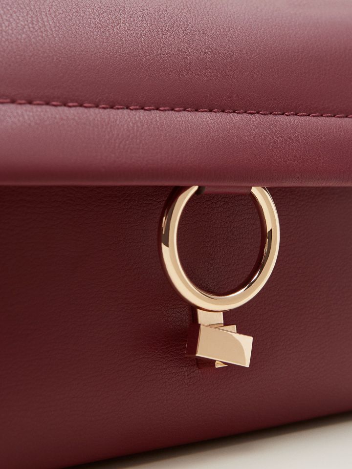 Mango maroon solid on sale sling bag