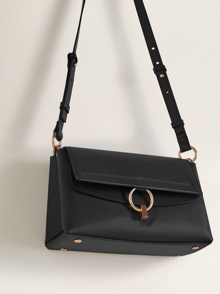 Mango sling bag black shop
