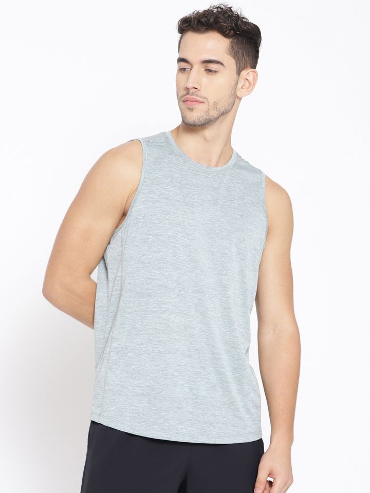 Buy HRX By Hrithik Roshan Men Grey Green Rapid Dry Training Tank