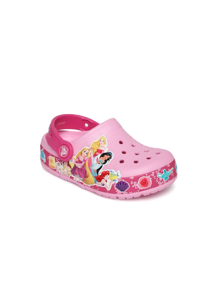 Girls pink crocs online
