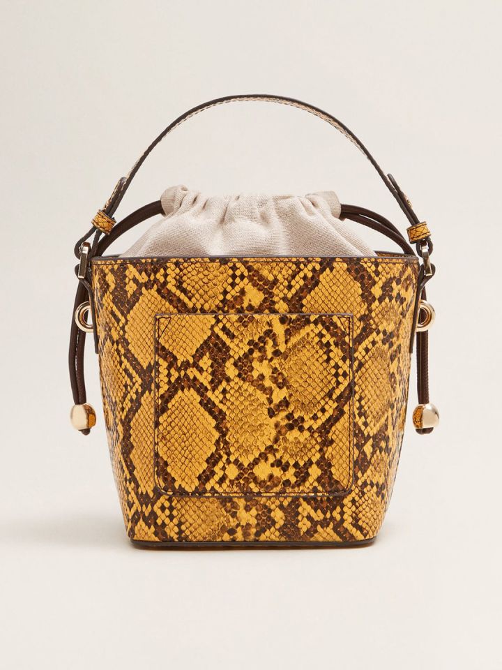 Mango snakeskin bag store