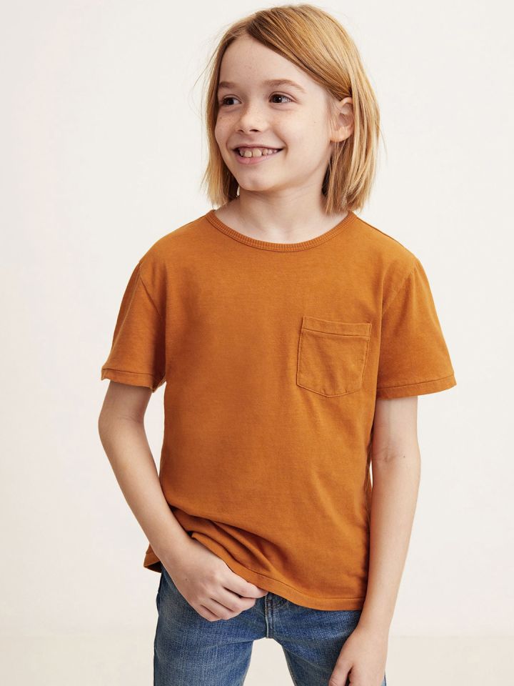 boys brown t shirt