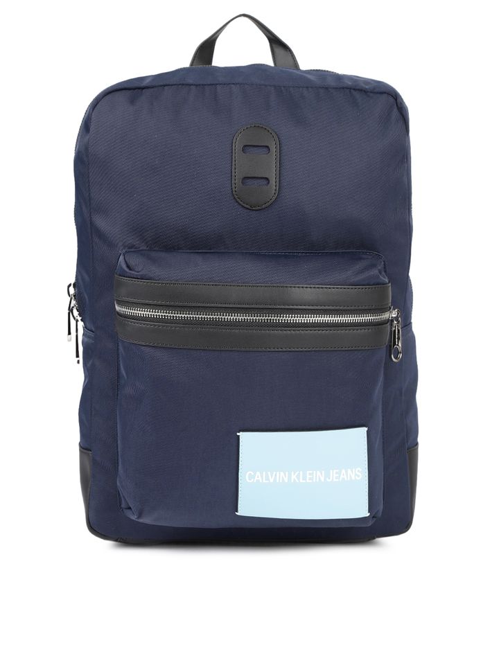 Buy Calvin Klein Men Navy Blue Solid 