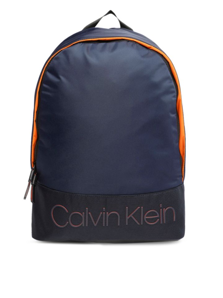 calvin klein navy blue backpack