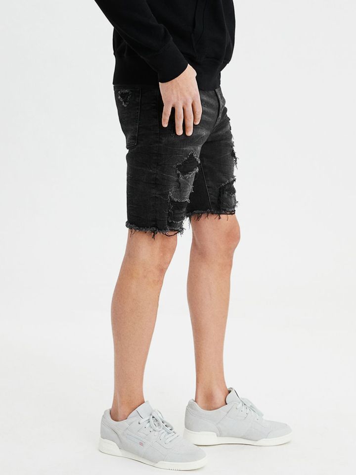American eagle shop distressed bermuda shorts