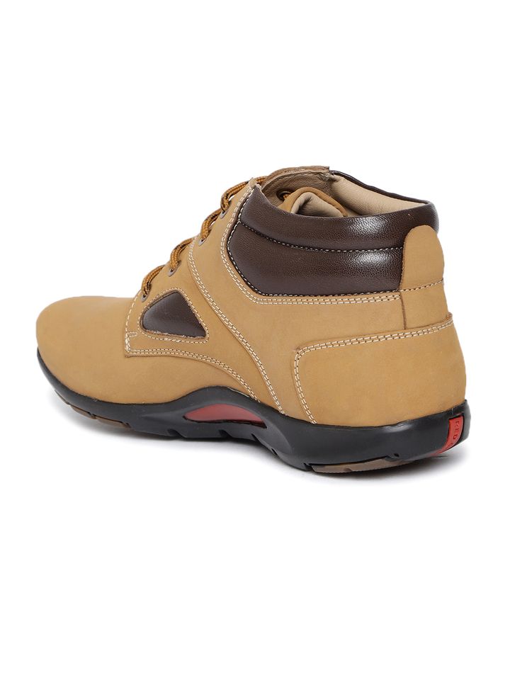 Buy Red Chief Men Beige Solid Leather 