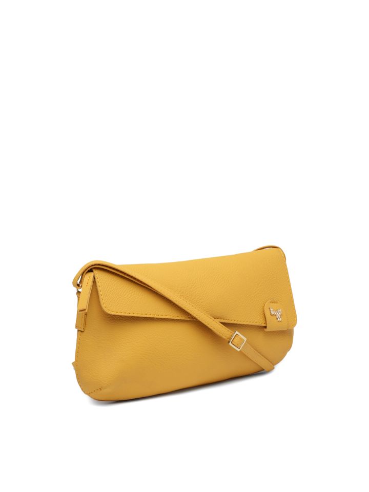 baggit yellow sling bag