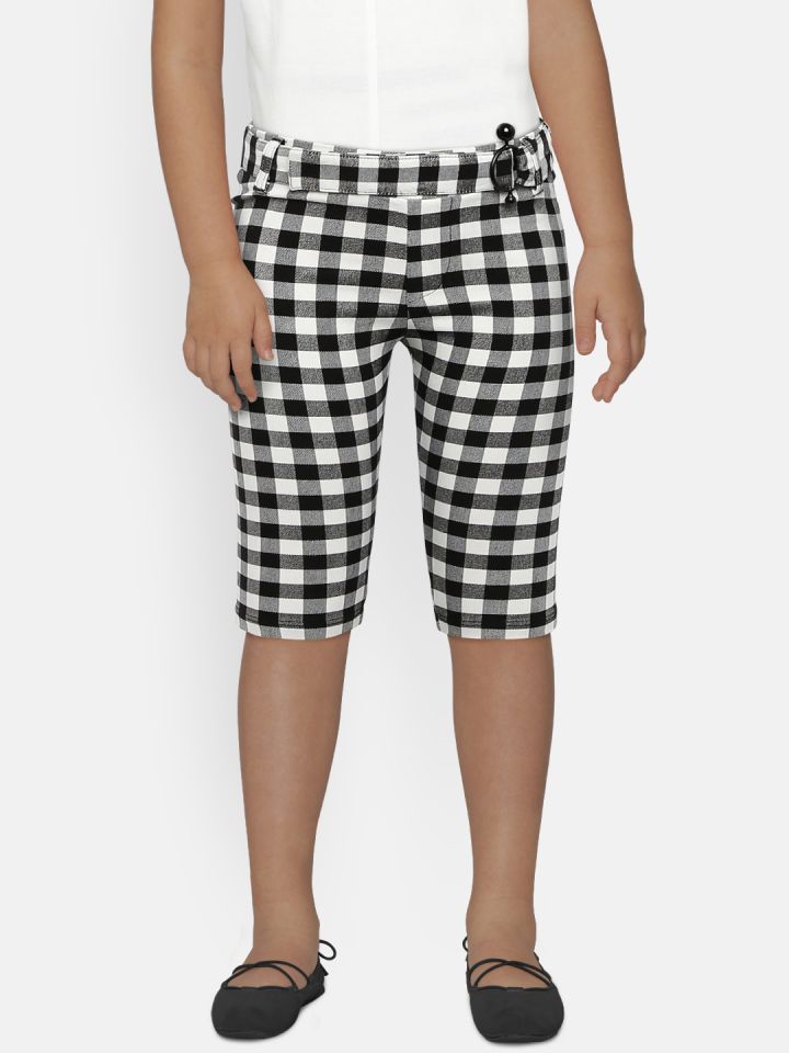 black and white checkered jeggings