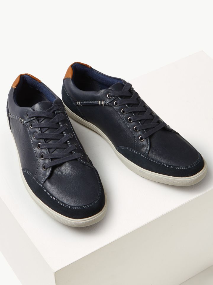 marks and spencer navy blue shoes