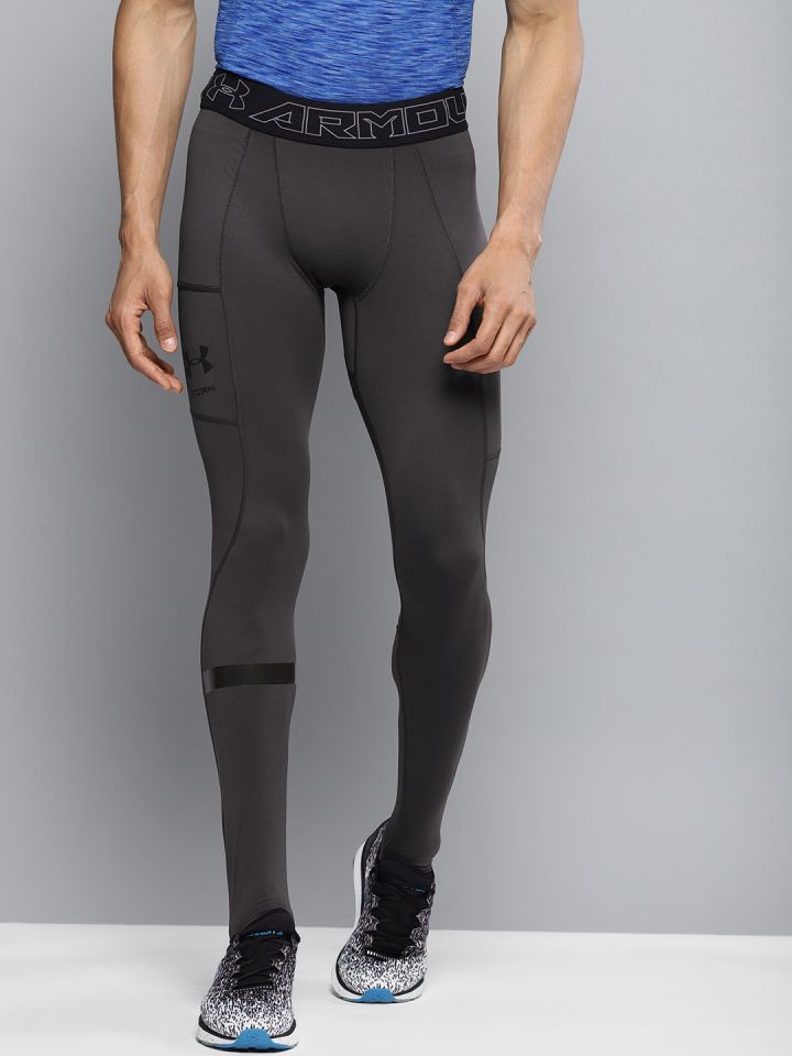 Buy UNDER ARMOUR Men Charcoal Grey Solid Storm Cyclone Cold Gear