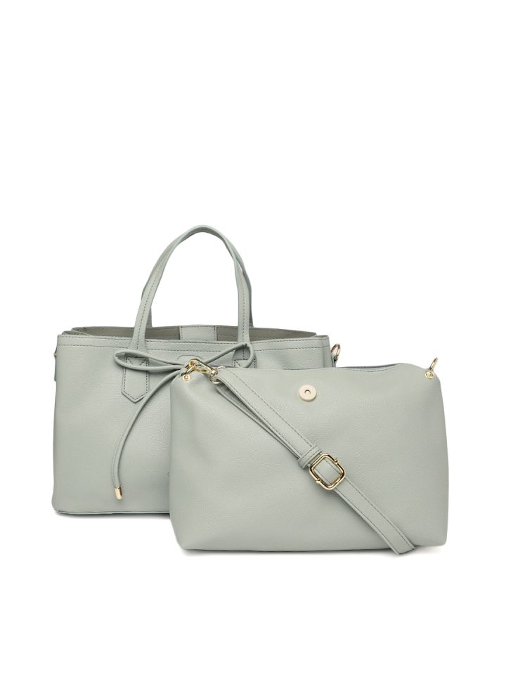 Caprese grey solid hot sale handheld bag