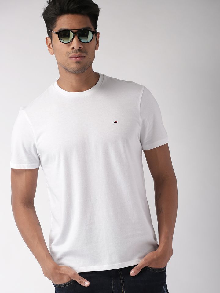 Buy Tommy Hilfiger Men White Solid 