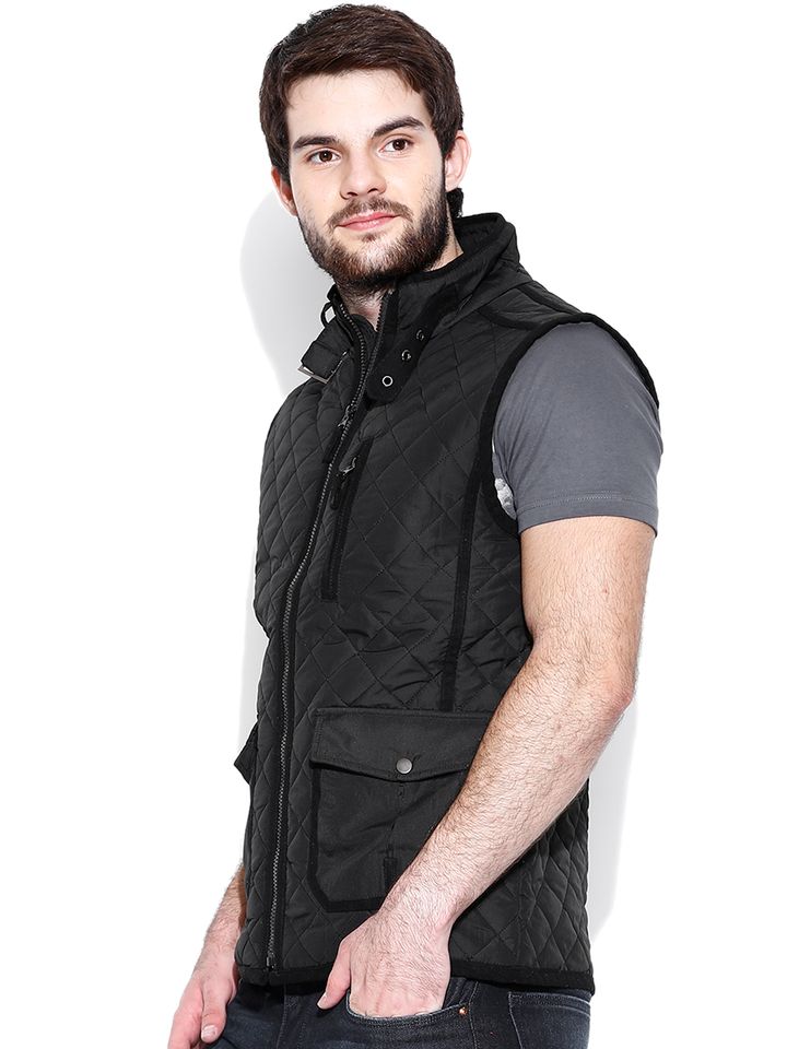 sleeveless quilted jacket