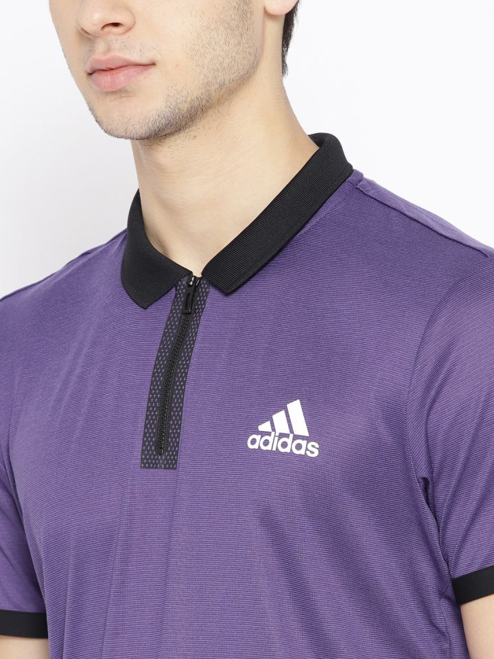 adidas purple polo shirt