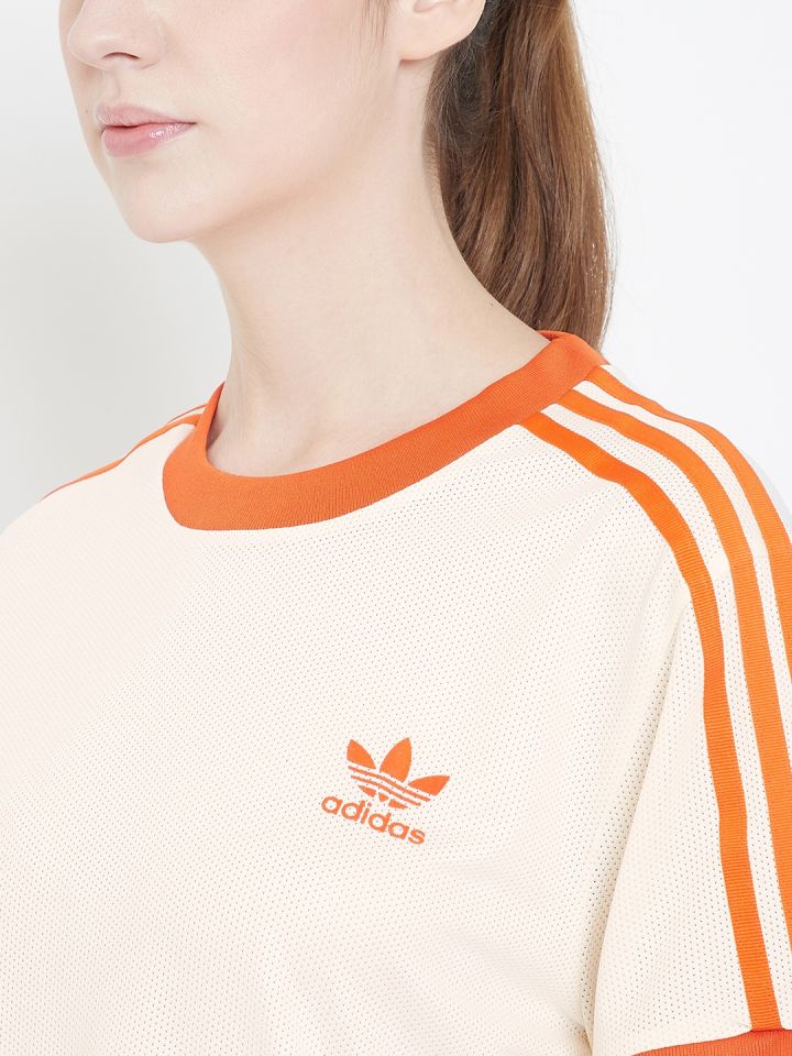 Tee shirt adidas femme orange sale