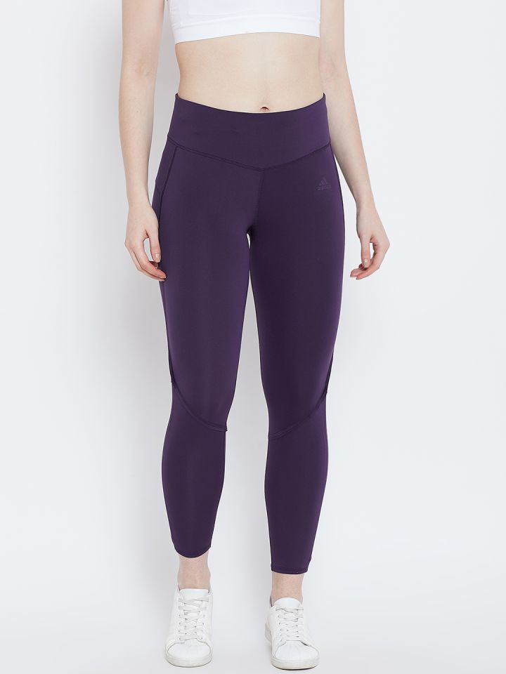 purple adidas leggings