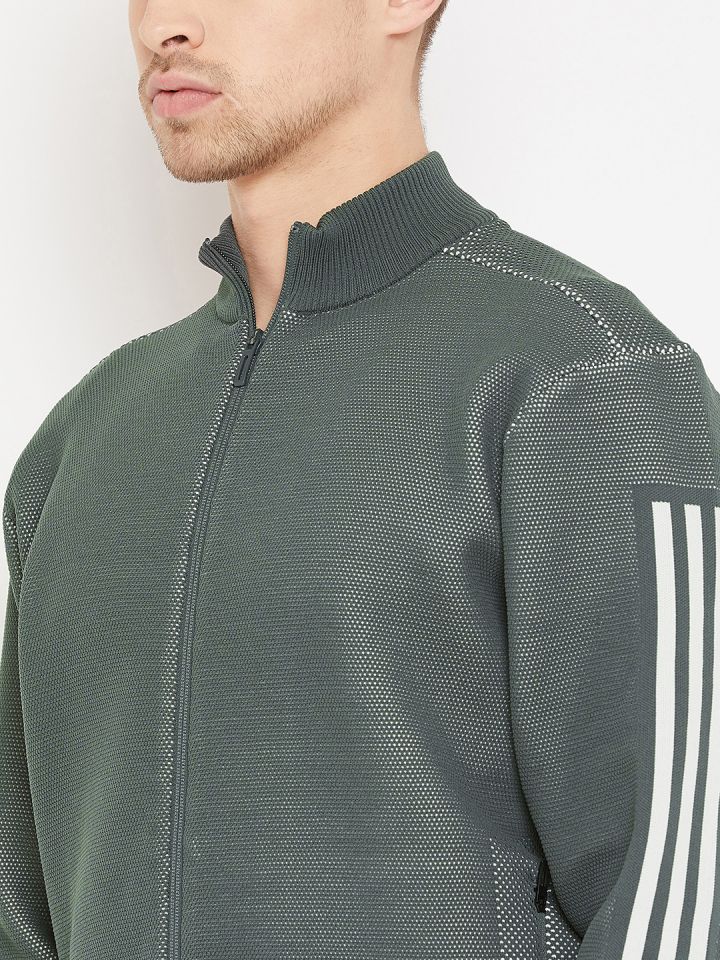 Adidas id knit bomber jacket men's sales