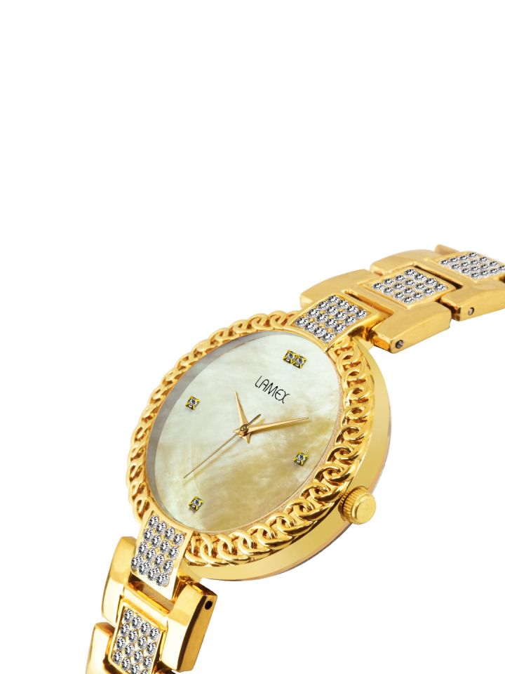 Lamex golden cheap watch