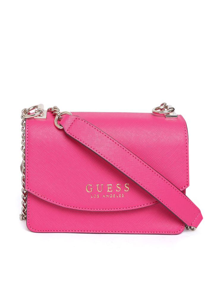 guess pink bag