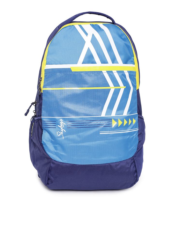 Buy Skybags Unisex Blue Geometric Backpack Backpacks for Unisex