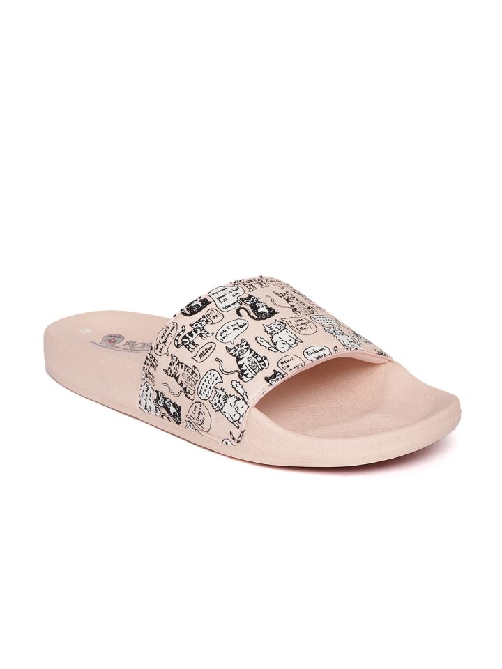 Buy Skechers Women Peach Coloured Off White Pop Ups Camp Kitty