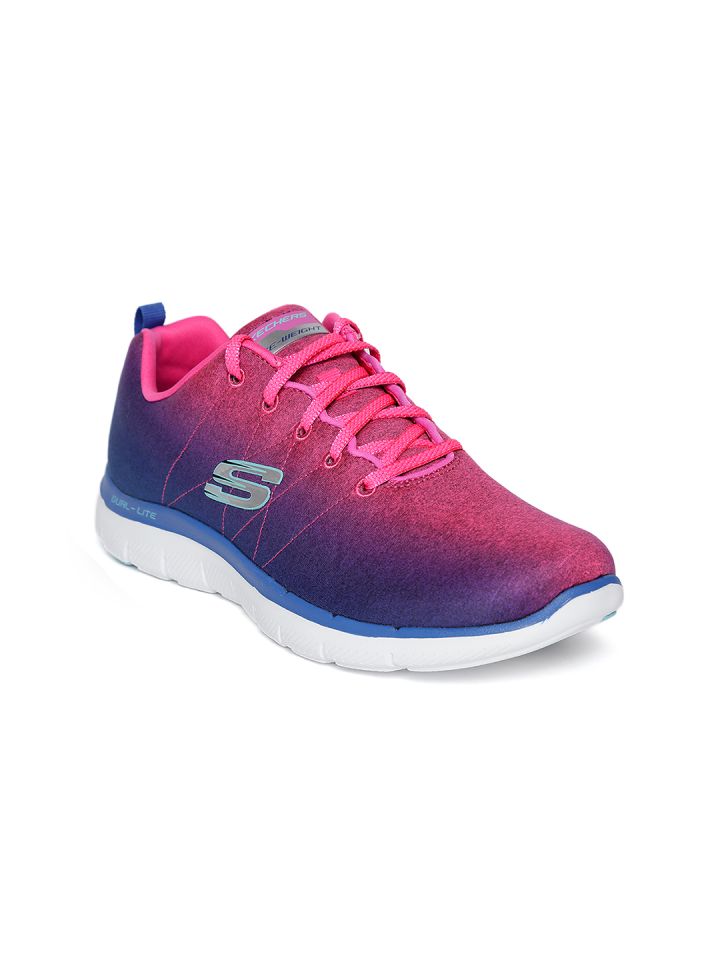 Buy Skechers Women Blue & Pink Flex Appeal 2.0 Brightside Training Shoes - Sports Shoes for Women 8886113 Myntra