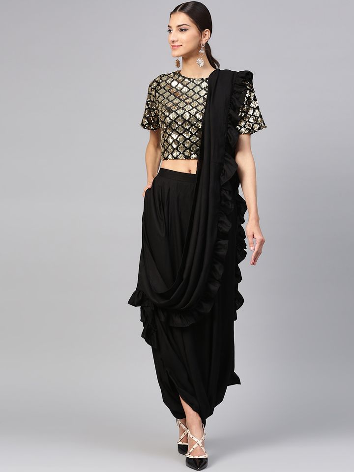 Dhoti saree myntra clearance