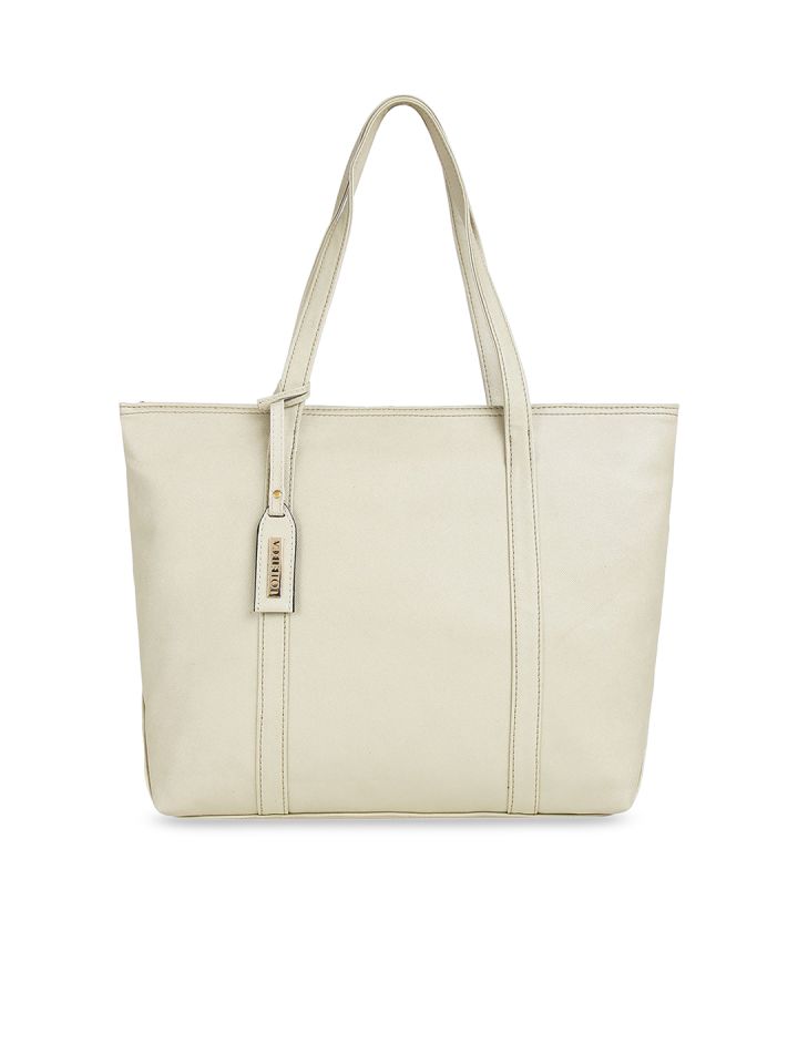 Buy Toteteca Off White Solid Shoulder Bag Handbags for Women
