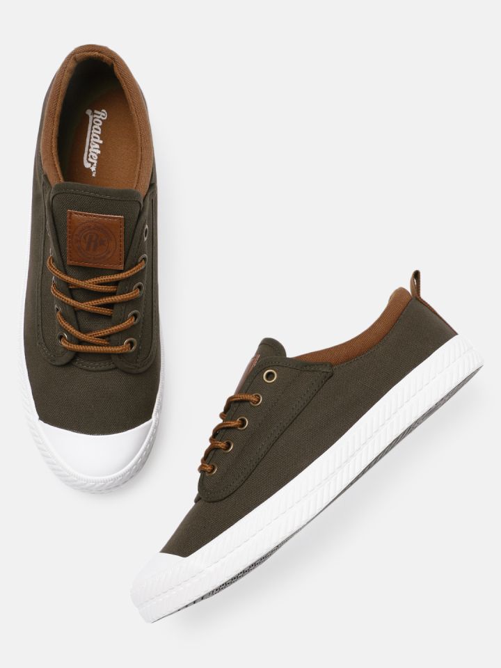 Roadster men discount olive green sneakers