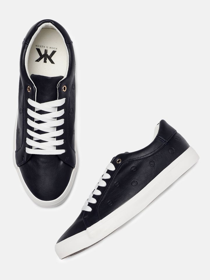 kook n keech navy blue sneakers