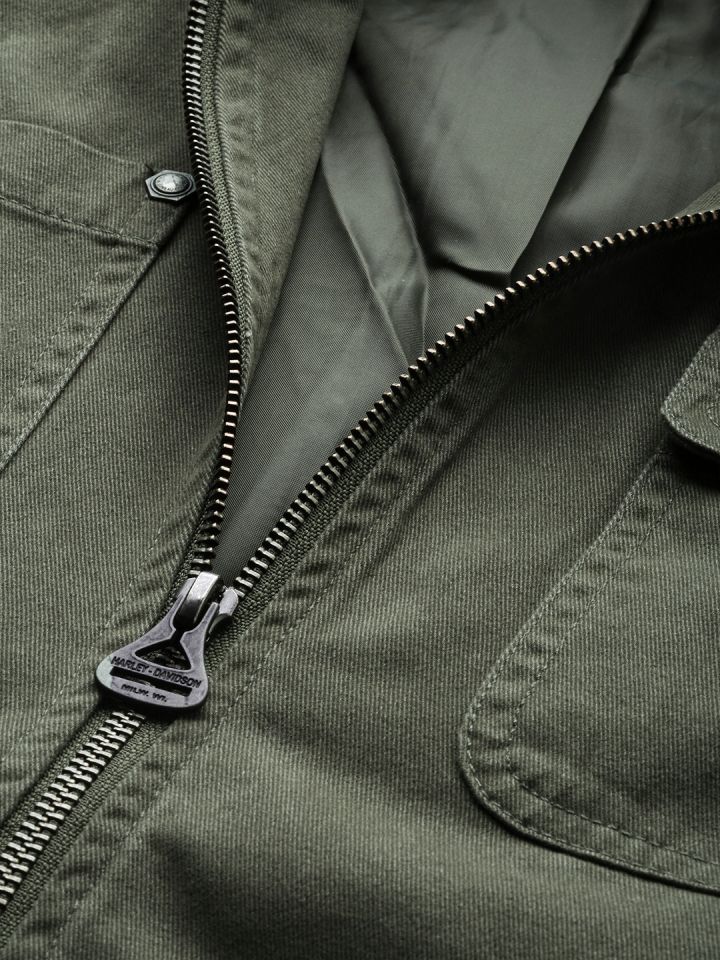 Army green harley cheap davidson jacket