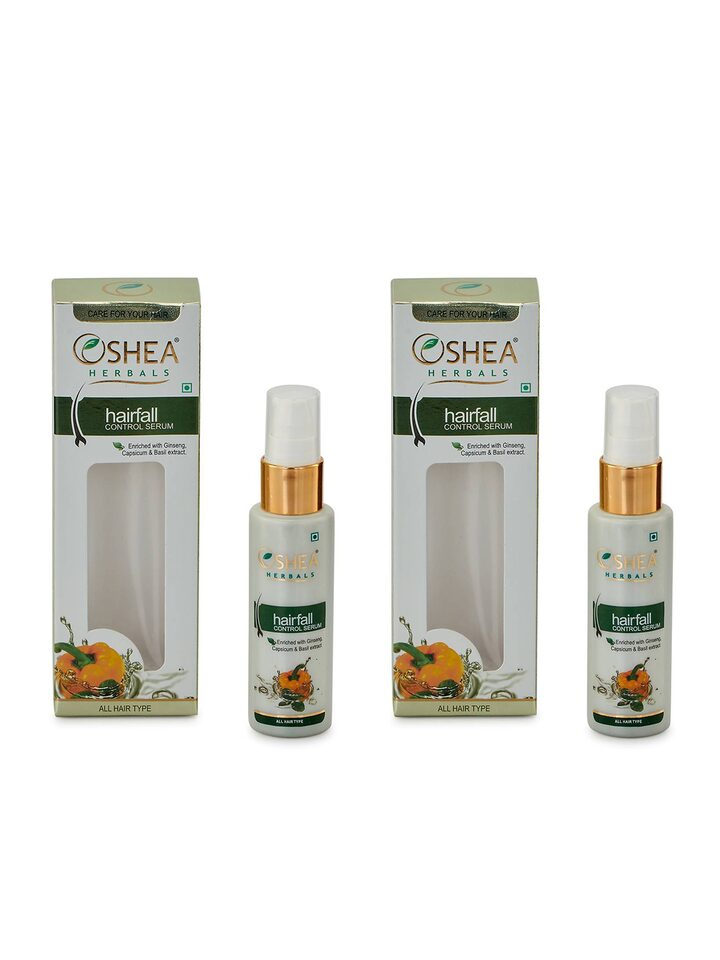 Buy Oshea Herbals Pack Of 2 Hairfall Control Serum 50ml Each - Hair Serum  for Unisex 8921401 | Myntra