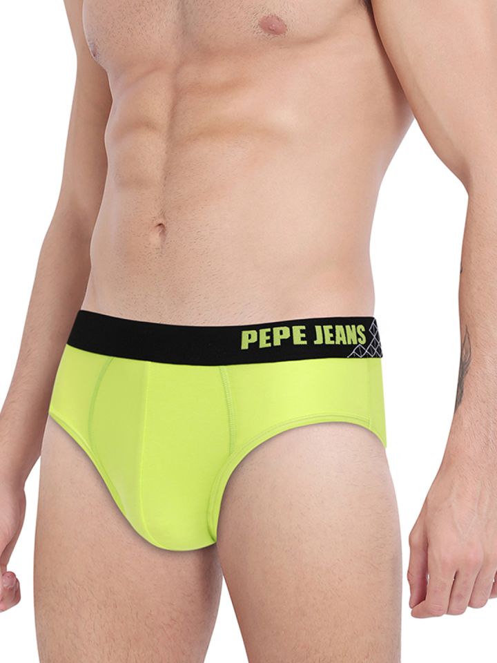 2 Pepe Jeans Innerwear Men's Cotton Brief Ultra soft combed cotton -  Regular Fit