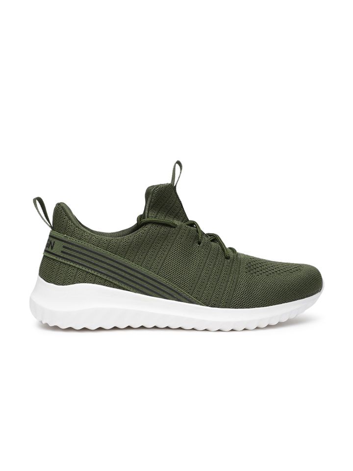 Buy WROGN Men Olive Green Sneakers 