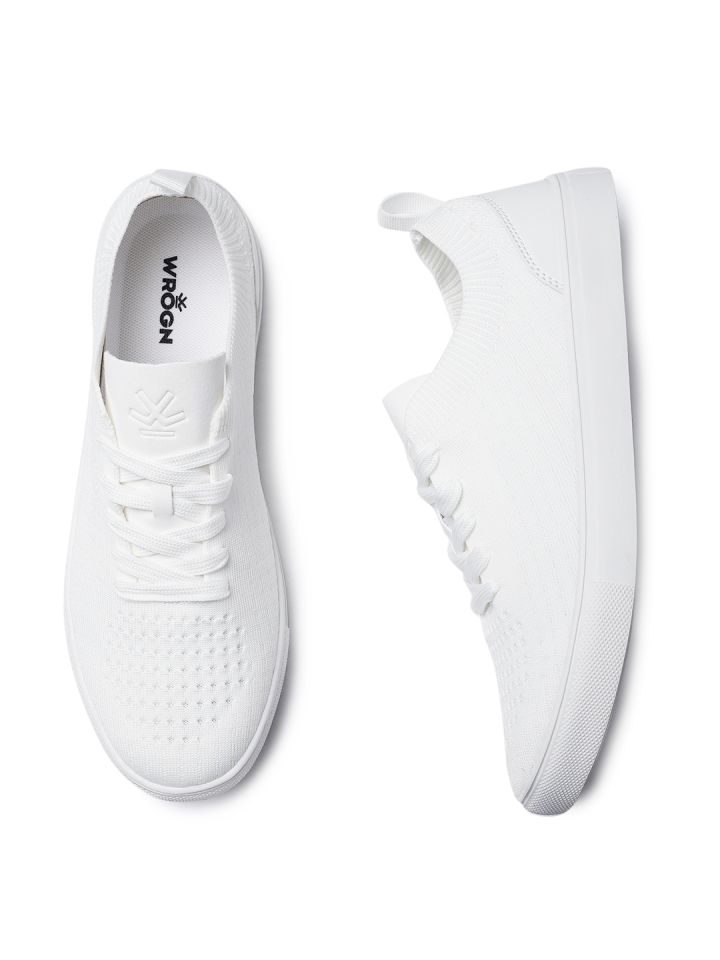 Wrogn white sneakers myntra hot sale