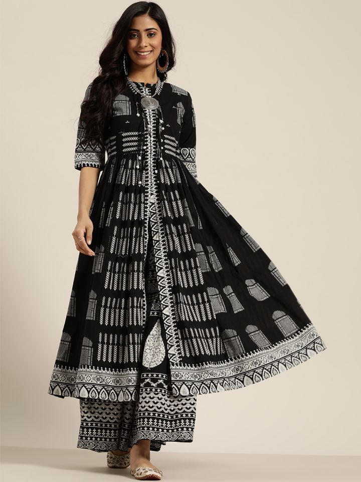 Sangria black kurta discount