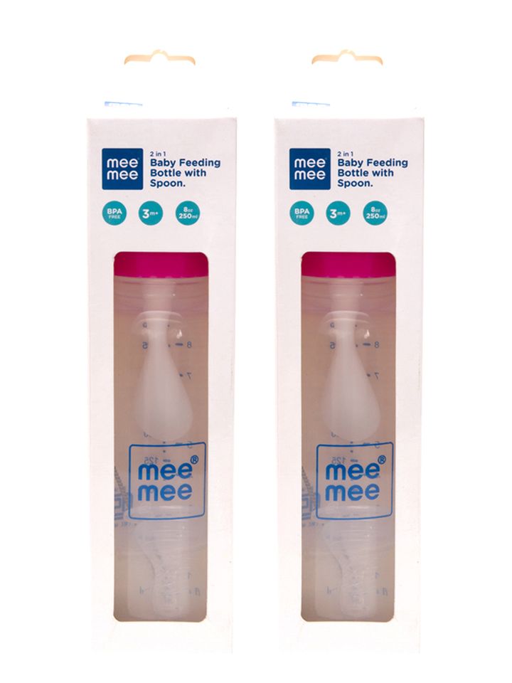 mee mee feeding bottle with spoon