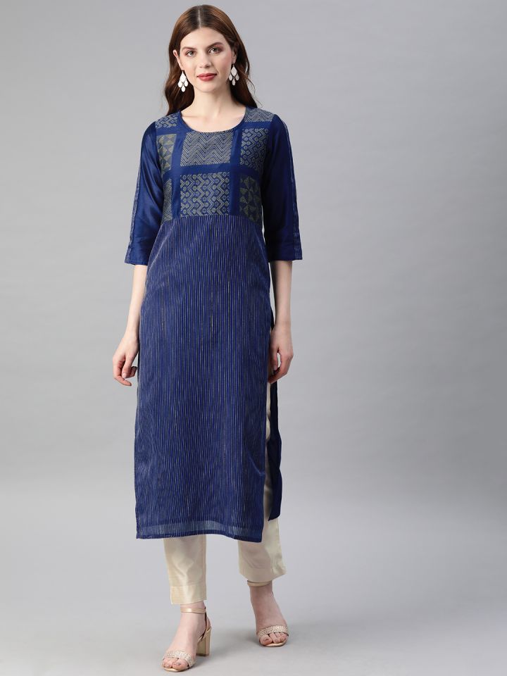 cream kurti design