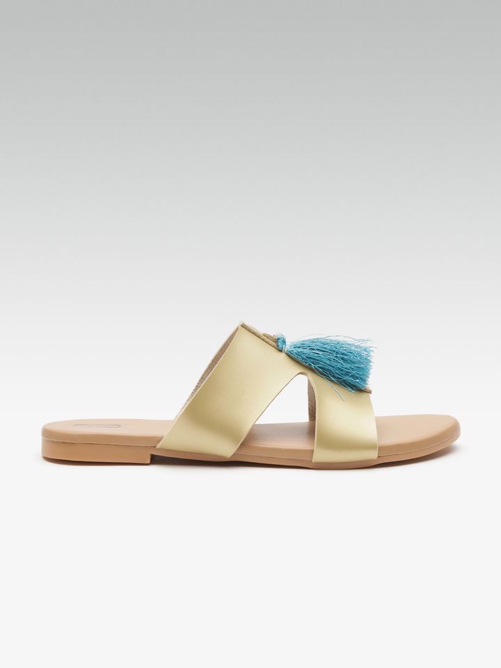 street style store gold flats