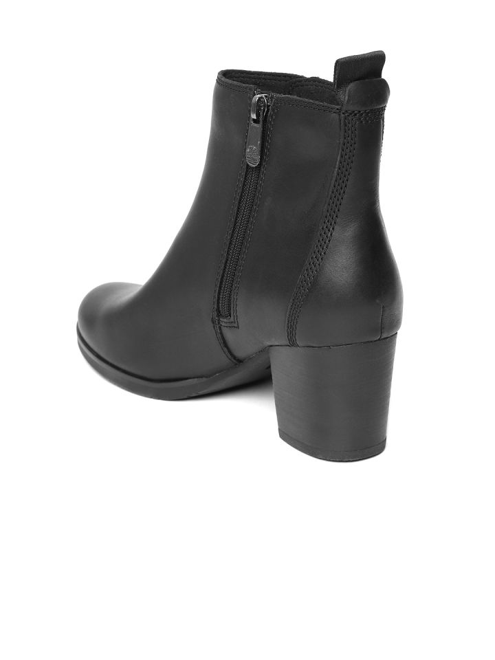 Womens heeled timberland discount boots