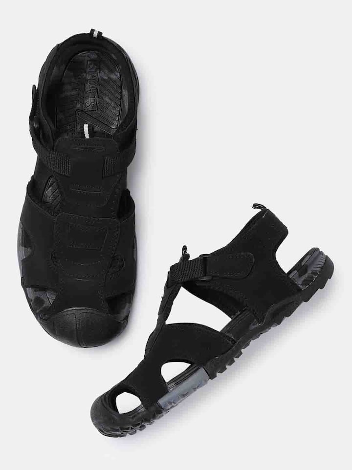 roadster black sandals