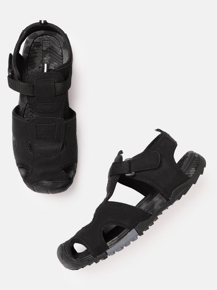 Buy Black Sandals for Men by Styli Online | Ajio.com-hkpdtq2012.edu.vn