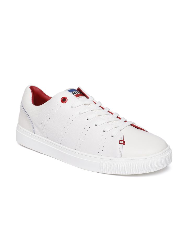 levis white leather shoes