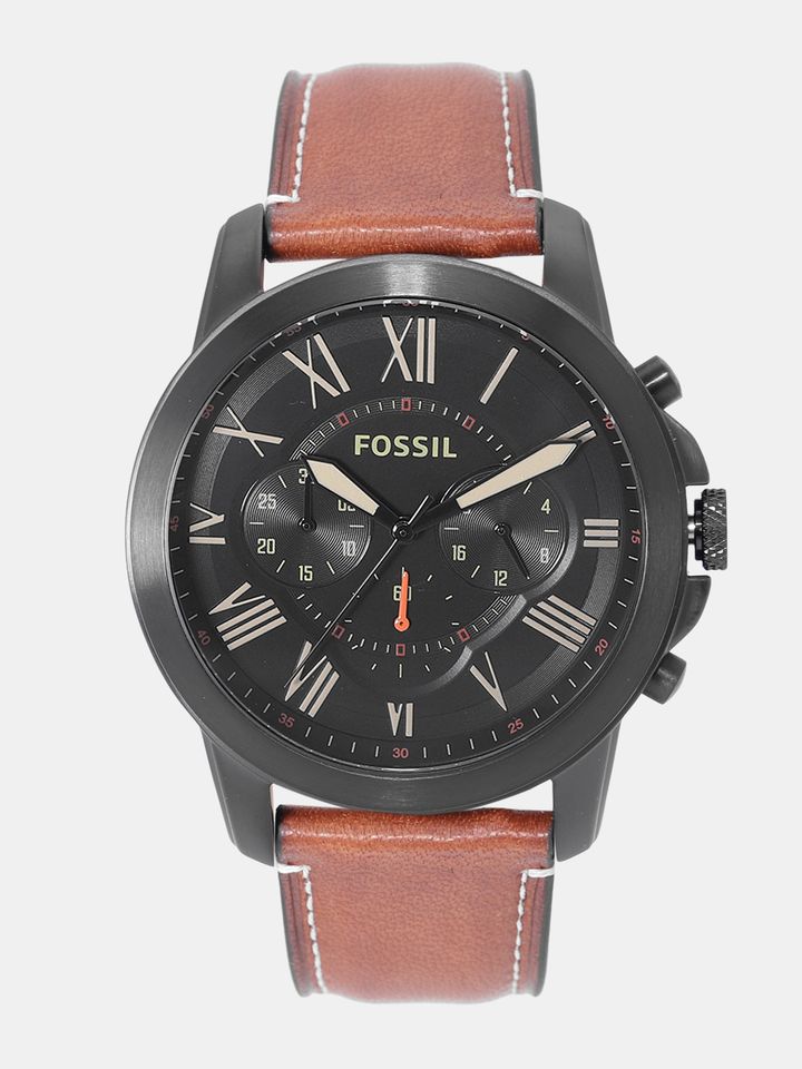 Buy Fossil Men Black Analogue Watch 