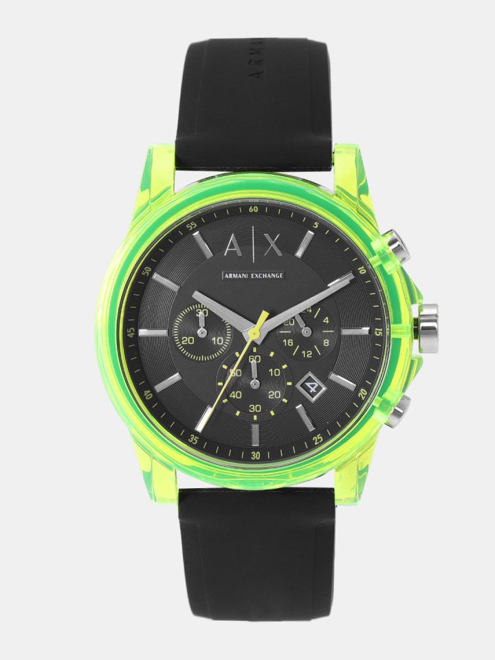 Armani exchange green watch outlet