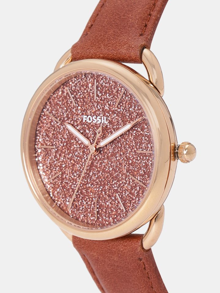 Fossil on sale glitter watch