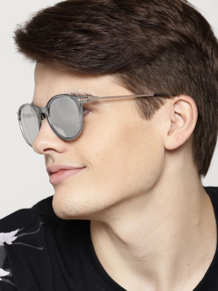 Oval new arrivals mirrored sunglasses